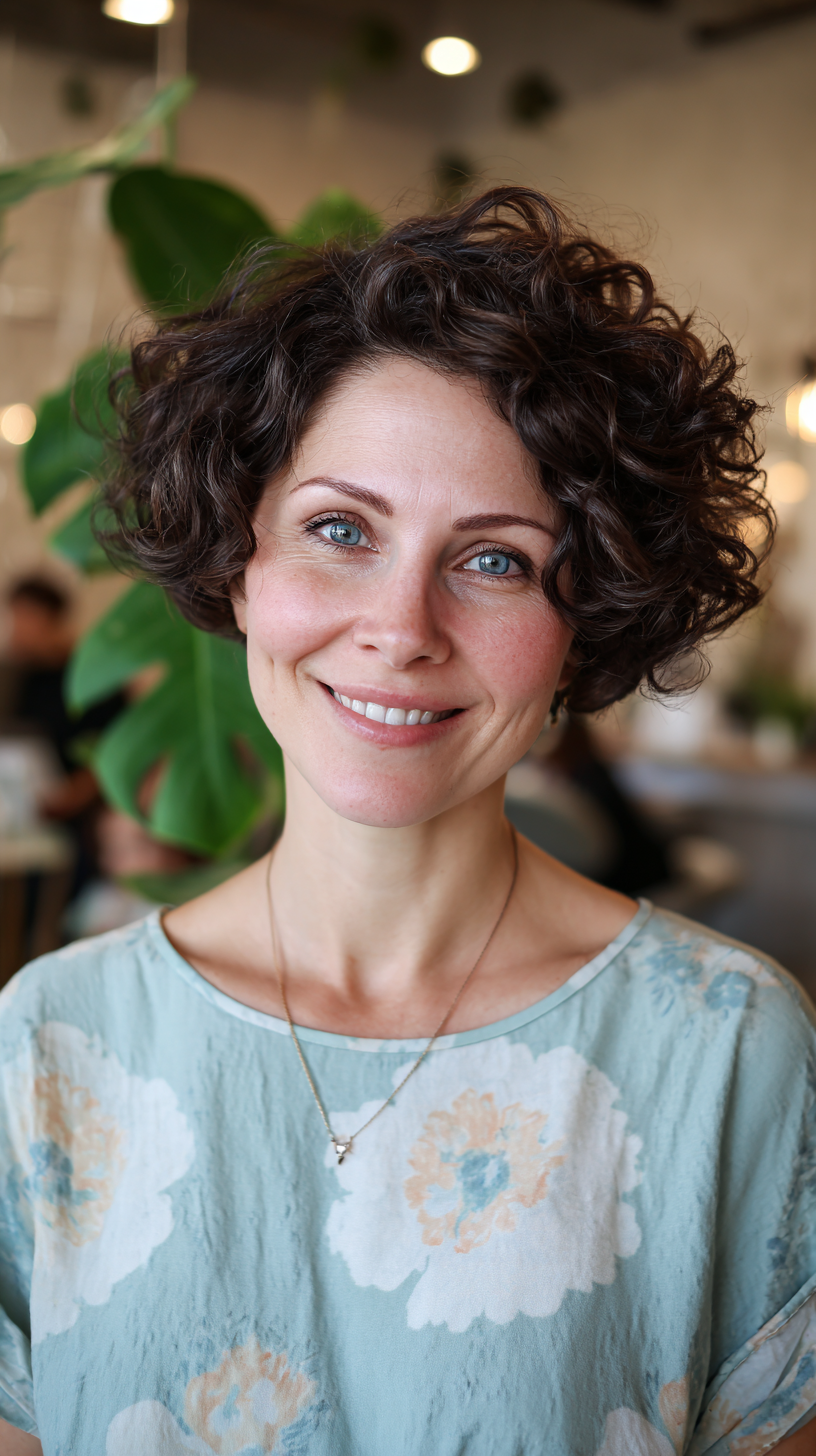 Coupes de cheveux courtes et bouclées élégantes pour les femmes de plus de 50 ans | Idées d experts