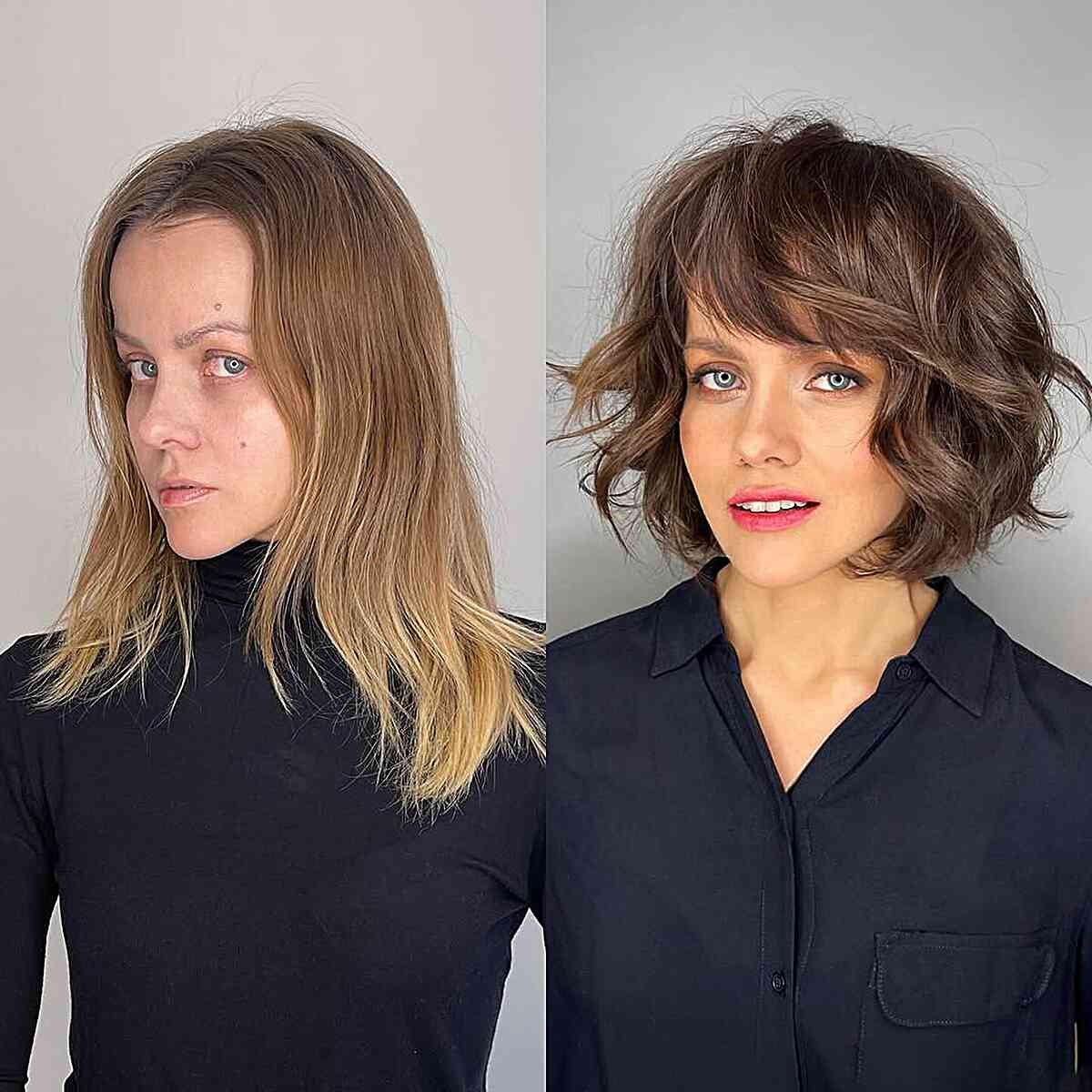 23 cortes de cabelo ondulados na altura do queixo:estilos e dicas para textura praiana 