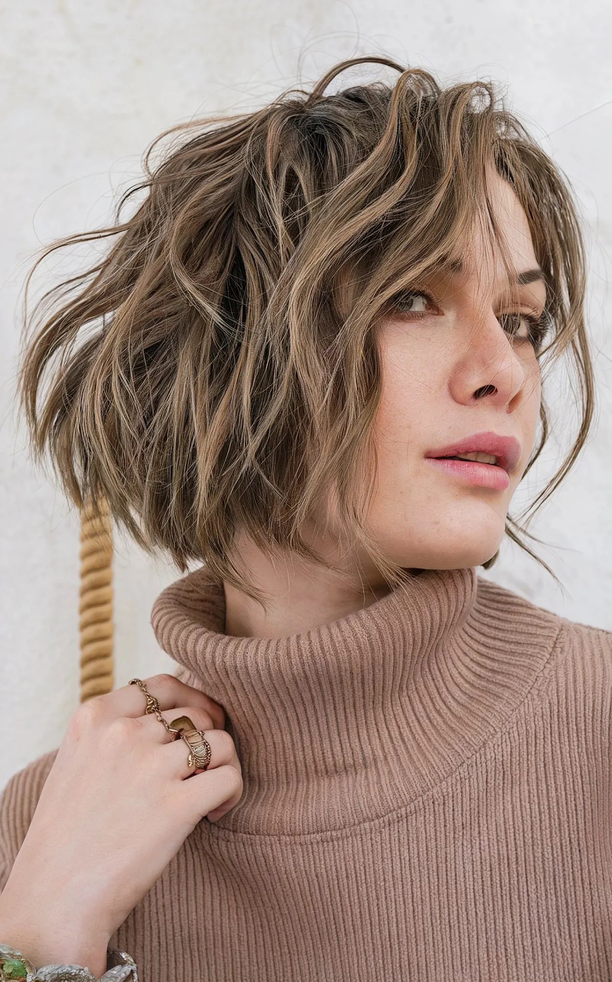 23 cortes de cabelo ondulados na altura do queixo:estilos e dicas para textura praiana 