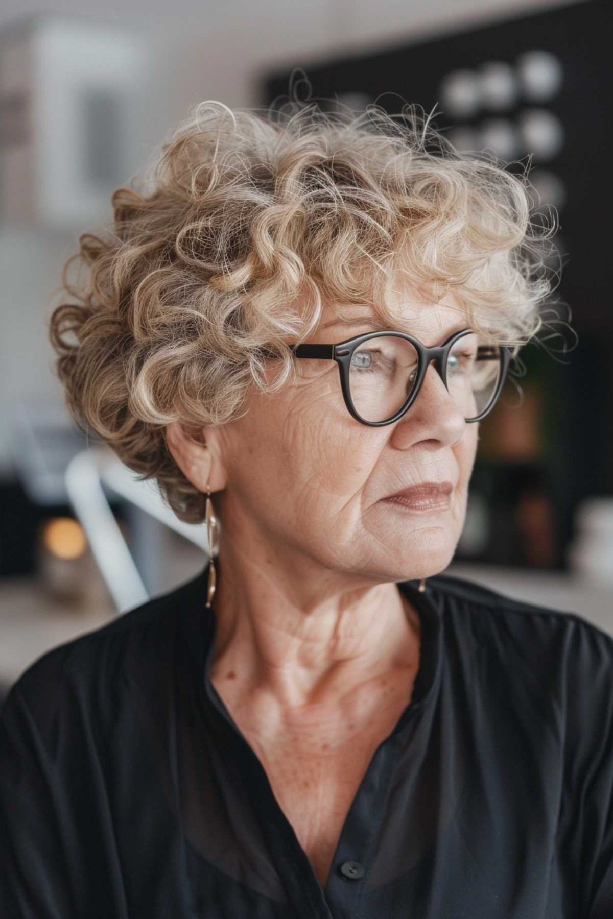 Cortes elegantes de Pixie para mulheres com mais de 70 anos com óculos | Tendências para 2026 