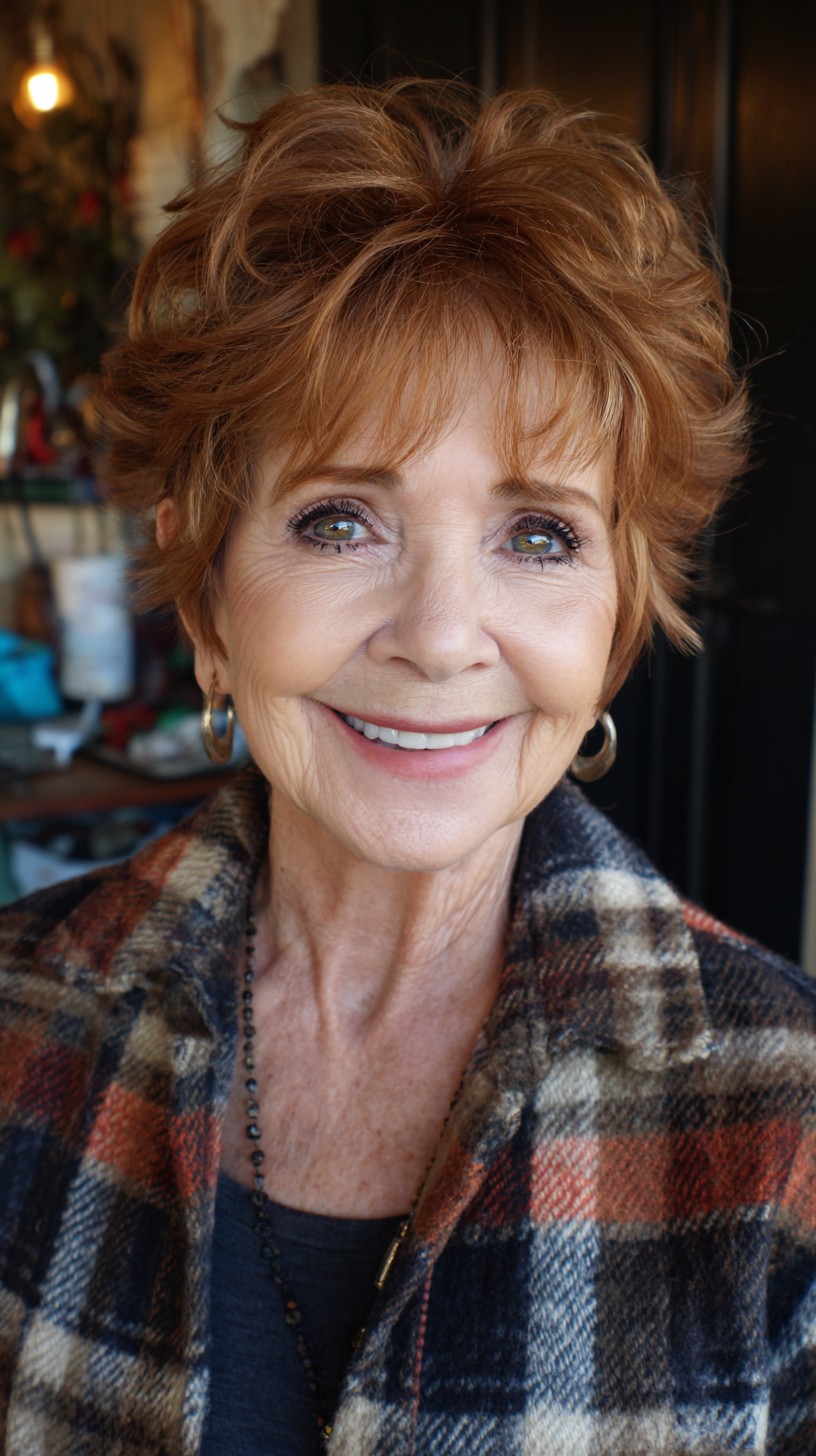 Meilleures coiffures Pixie Shag pour les femmes de plus de 70 :50 looks flatteurs