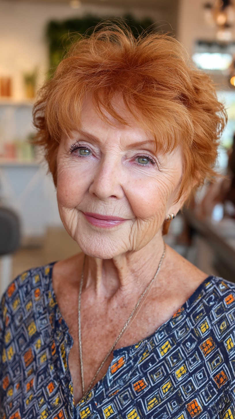 Meilleures coiffures Pixie Shag pour les femmes de plus de 70 :50 looks flatteurs