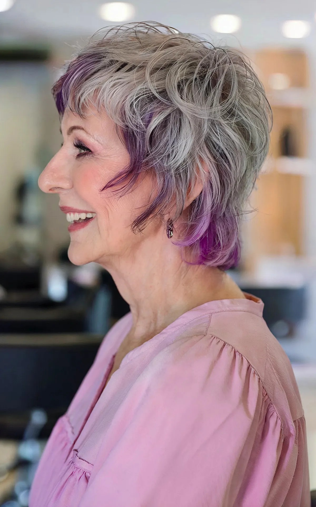 Meilleures coiffures Pixie Shag pour les femmes de plus de 70 :50 looks flatteurs