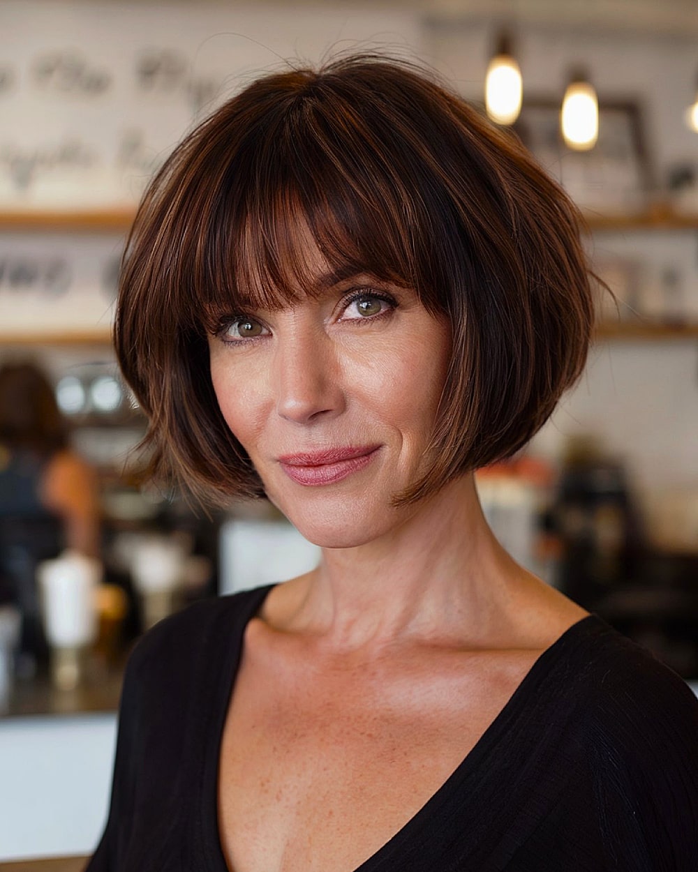 Meilleures coupes de cheveux courtes avec une frange pour les femmes de plus de 40 ans | Guide expert