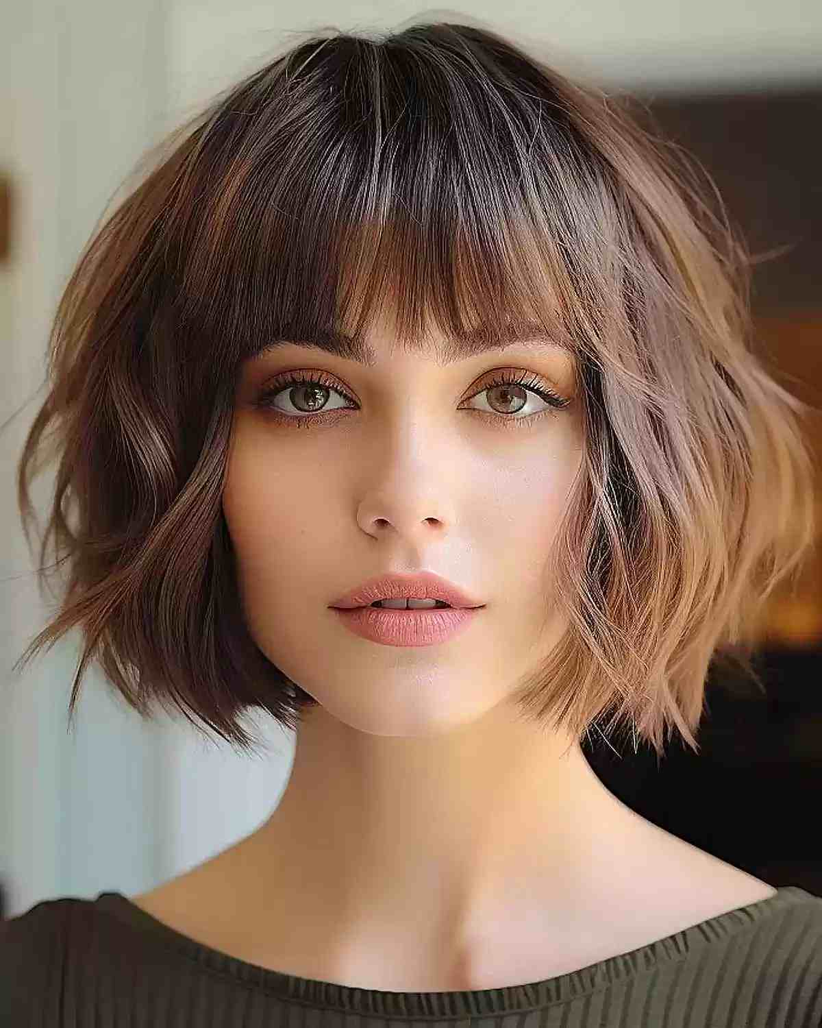 Cortes de pelo en capas hasta la barbilla:23 ideas elegantes para una apariencia moderna