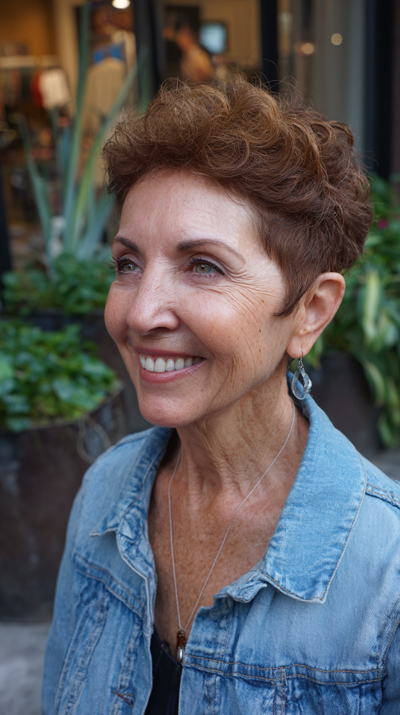 Volume et style :50 coupes Pixie pour les femmes de plus de 60 ans aux cheveux fins