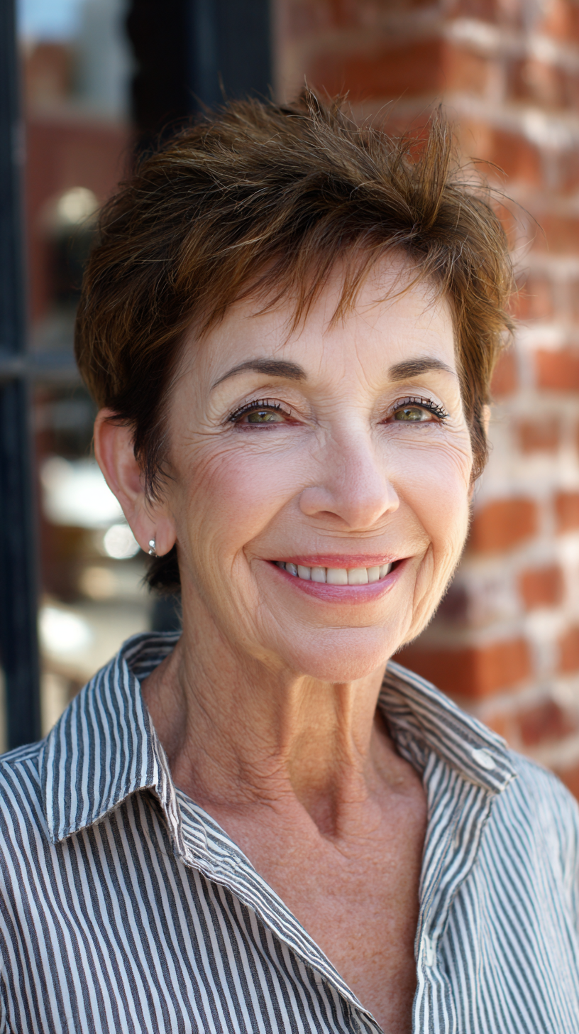 Volume et style :50 coupes Pixie pour les femmes de plus de 60 ans aux cheveux fins