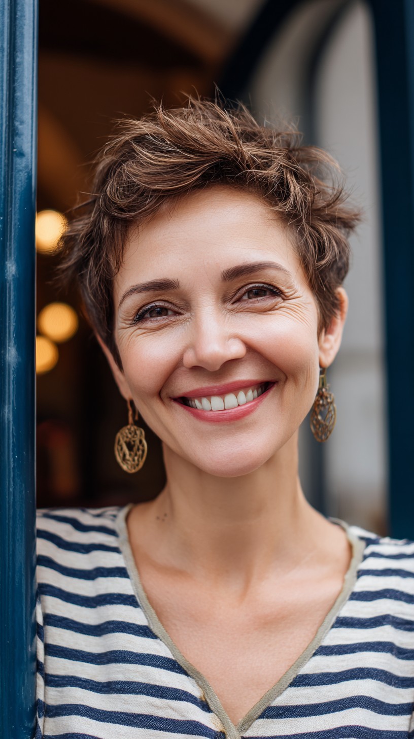 Top 50 des coupes Pixie agitées pour les femmes de 60 ans et plus – Coiffures élégantes et nécessitant peu d’entretien 