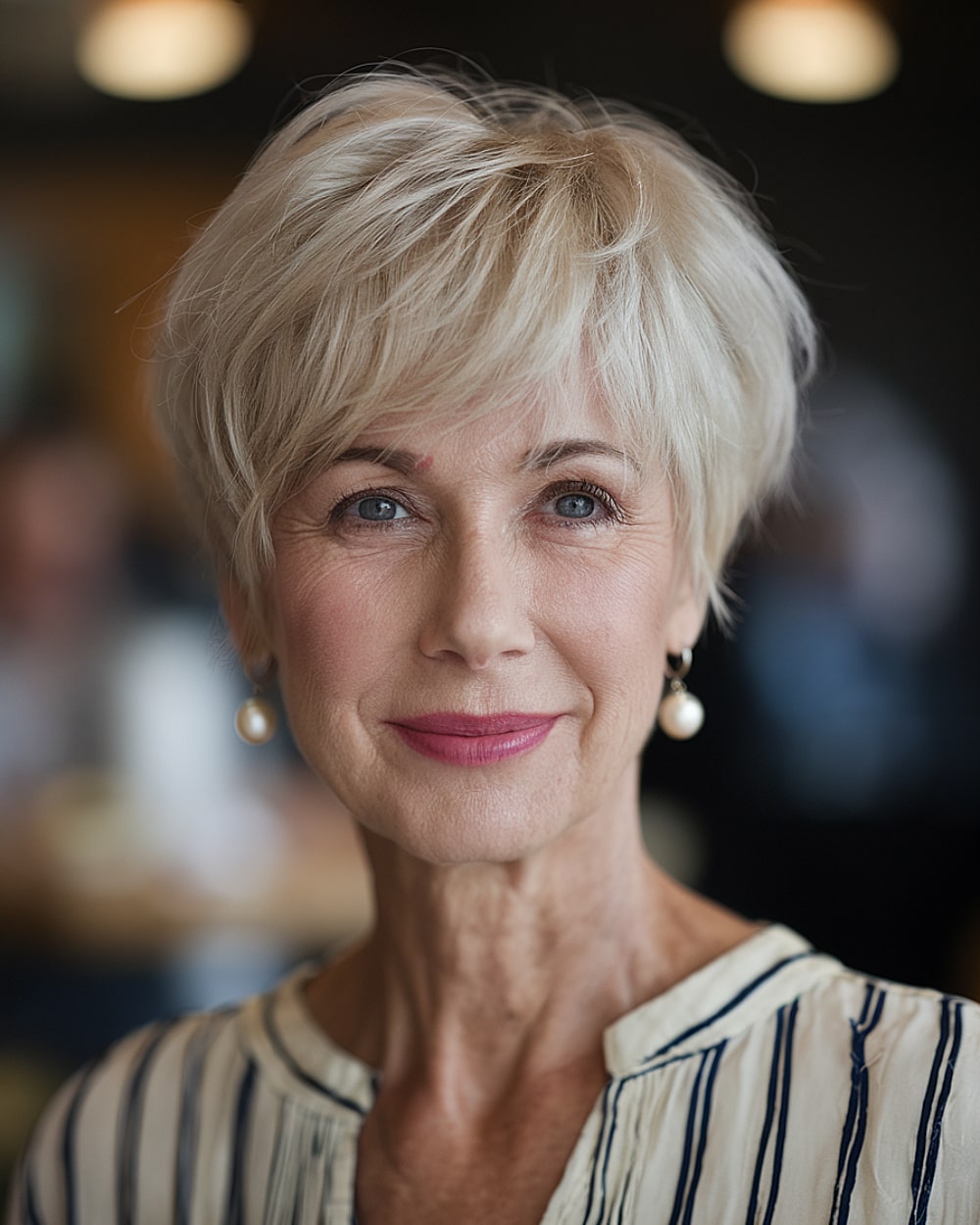 Coupes de cheveux courtes élégantes pour les femmes de plus de 60 ans :51 idées modernes