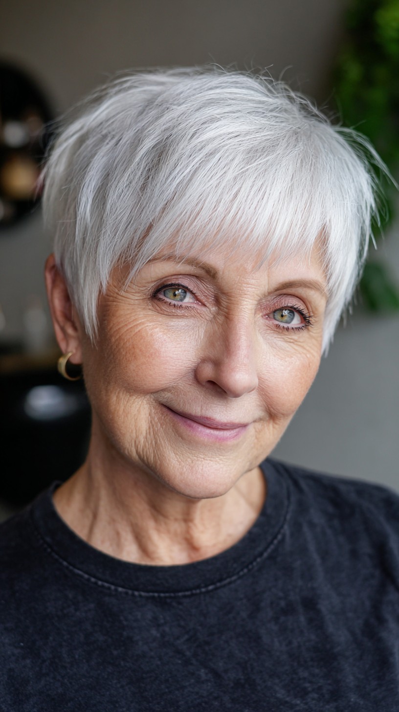 Meilleures coupes de cheveux courtes Shag pour les femmes de plus de 50 ans | Modèles 2024