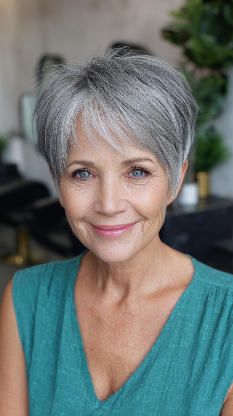 Meilleures coupes de cheveux courtes Shag pour les femmes de plus de 50 ans | Modèles 2024