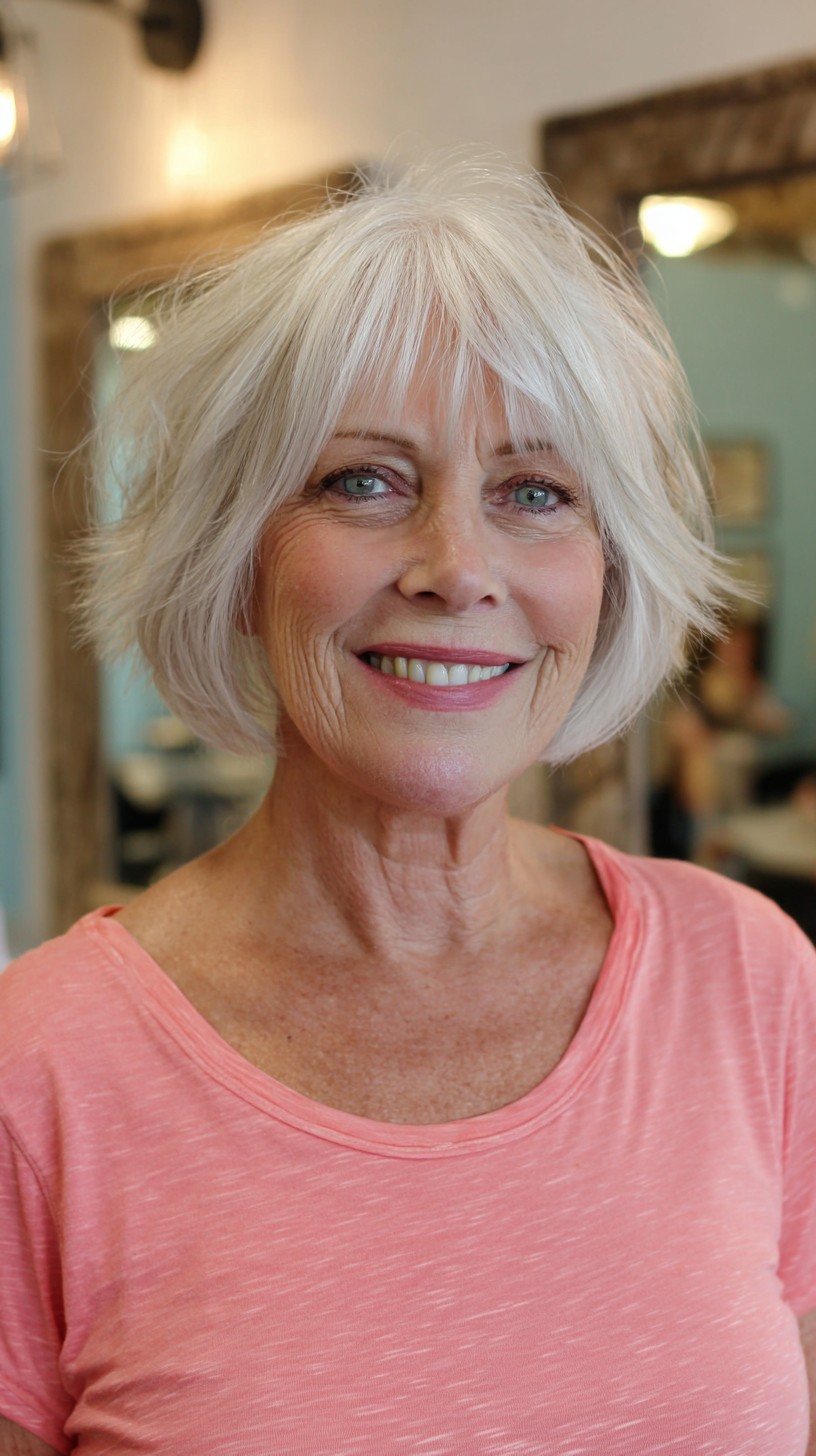 Meilleures coupes de cheveux courtes Shag pour les femmes de plus de 50 ans | Modèles 2024