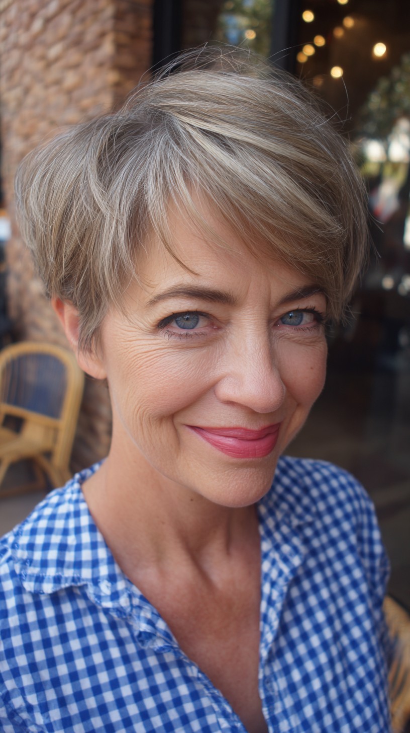 Tagli pixie lunghi per le donne over 50:acconciature eleganti e facili per il 2026
