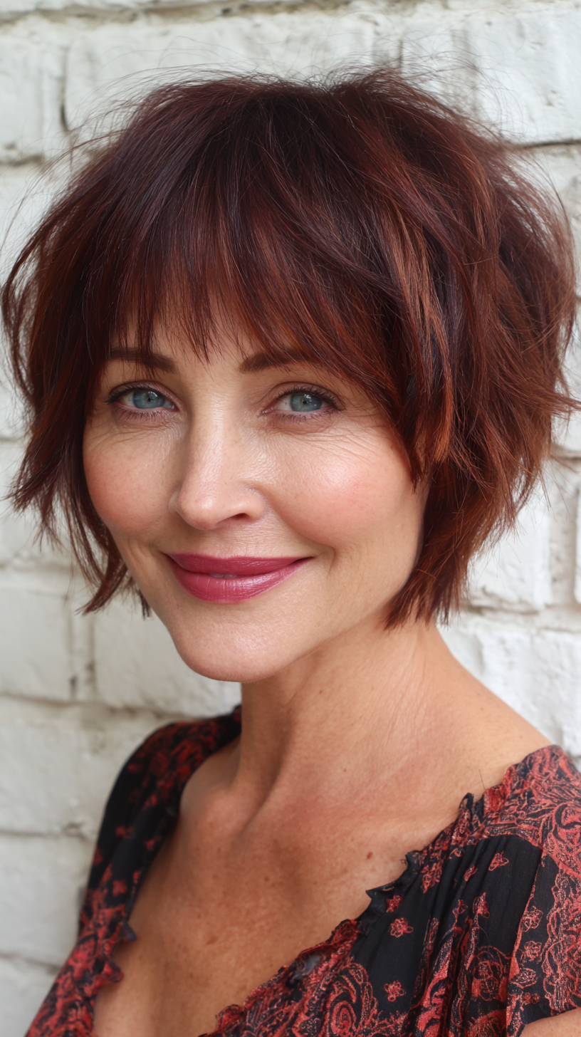 Coupes de cheveux Pixie Bob pour les femmes de plus de 50 ans :styles et volume 