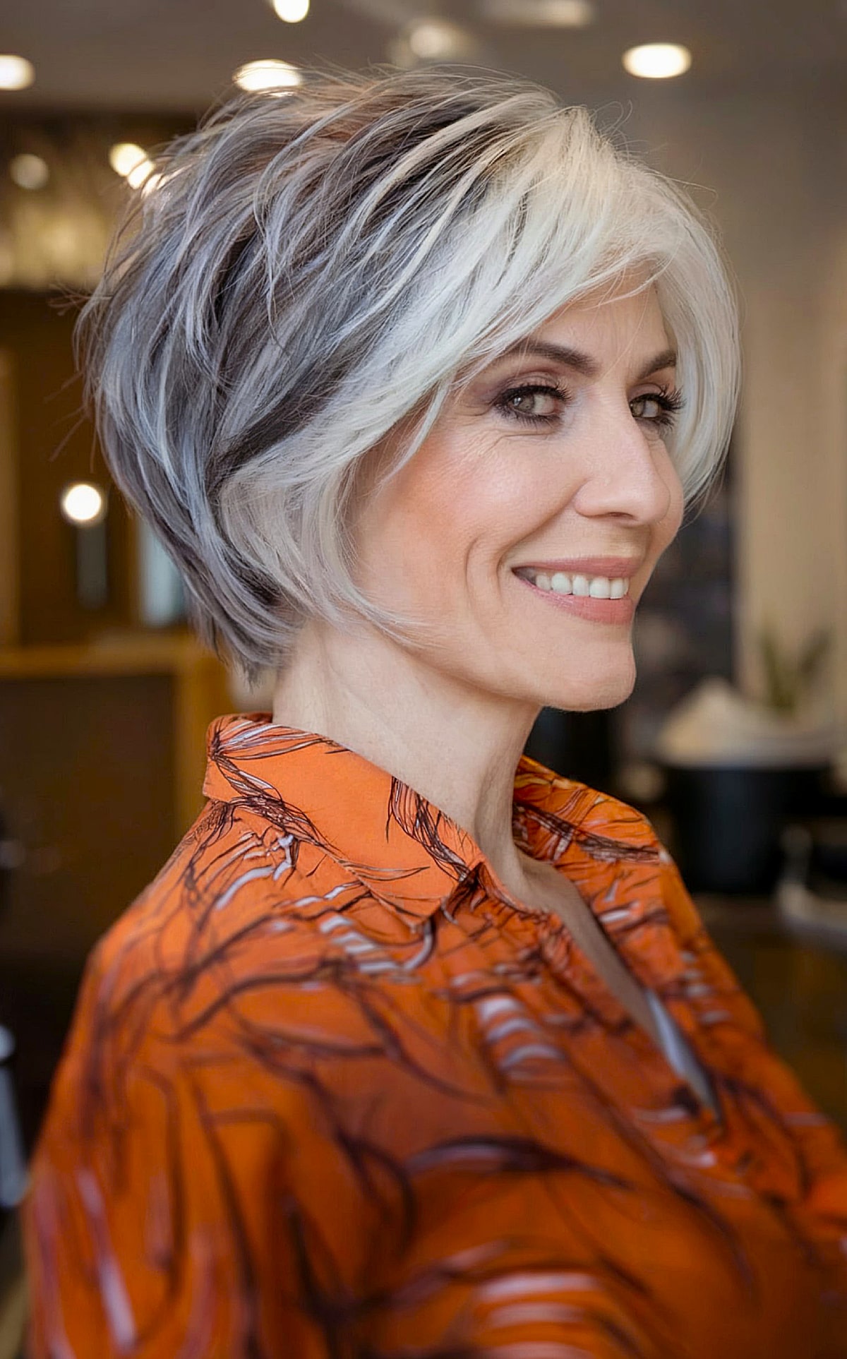 Coupes de cheveux Pixie Bob pour les femmes de plus de 50 ans :styles et volume 