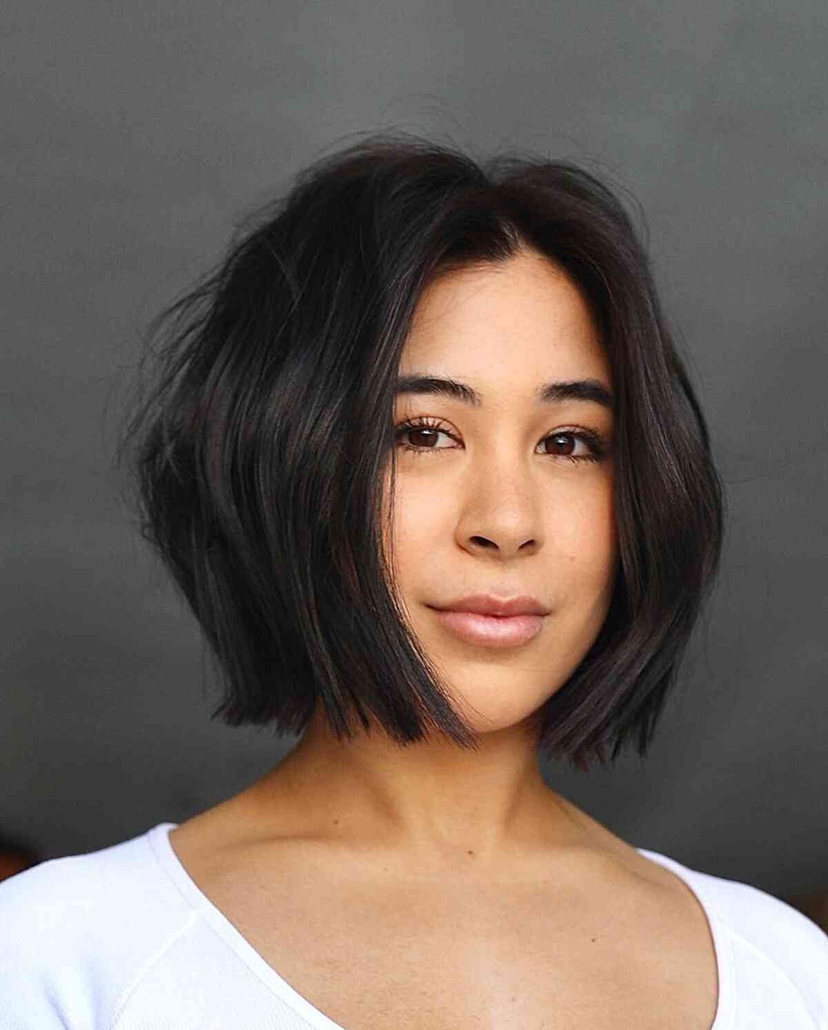 Chin-Length Blunt Bob:Stilarter, egnethed og ekspertråd 