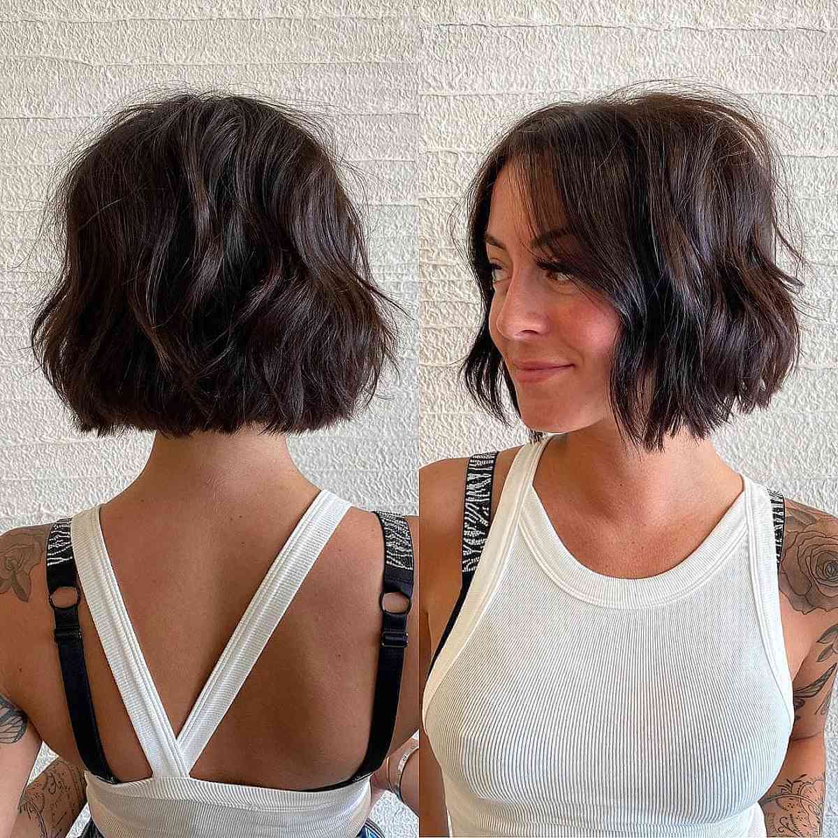 Chin-Length Blunt Bob:Stilarter, egnethed og ekspertråd 