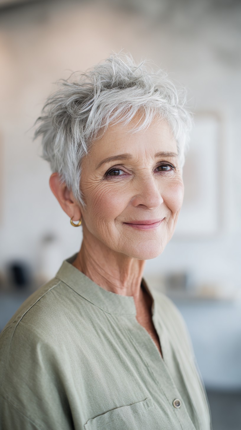 Cortes de cabelo curtos elegantes para mulheres com mais de 70 anos:mais de 50 ideias 