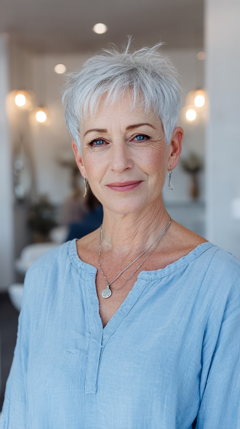 Cortes de cabelo curtos elegantes para mulheres com mais de 70 anos:mais de 50 ideias 