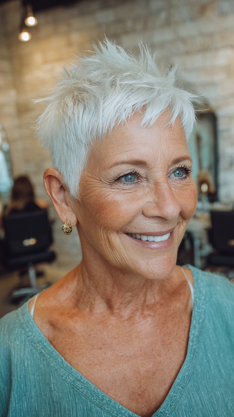 Cortes de cabelo curtos elegantes para mulheres com mais de 70 anos:mais de 50 ideias 