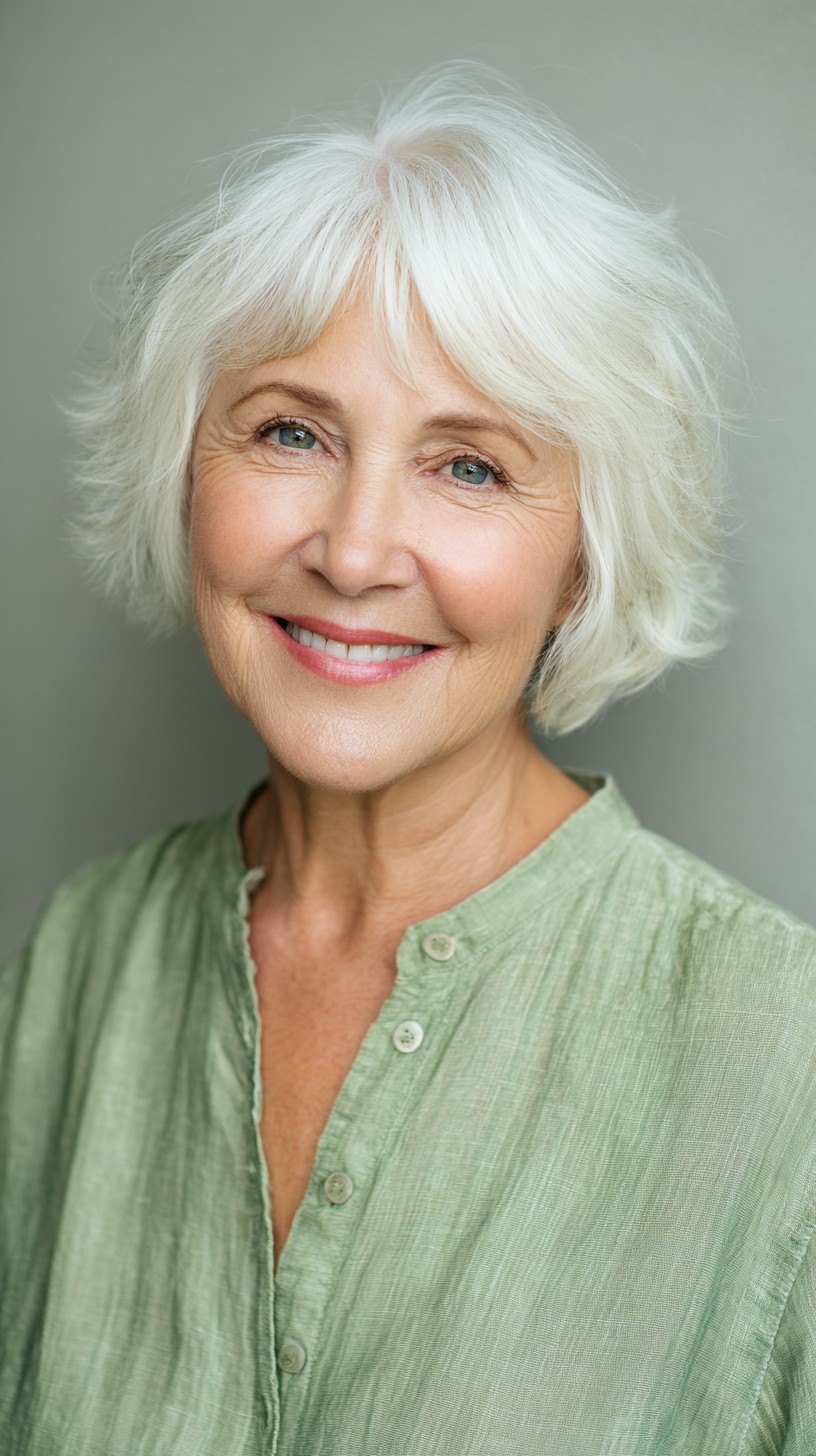 Cortes de cabelo curtos elegantes para mulheres com mais de 70 anos:mais de 50 ideias 
