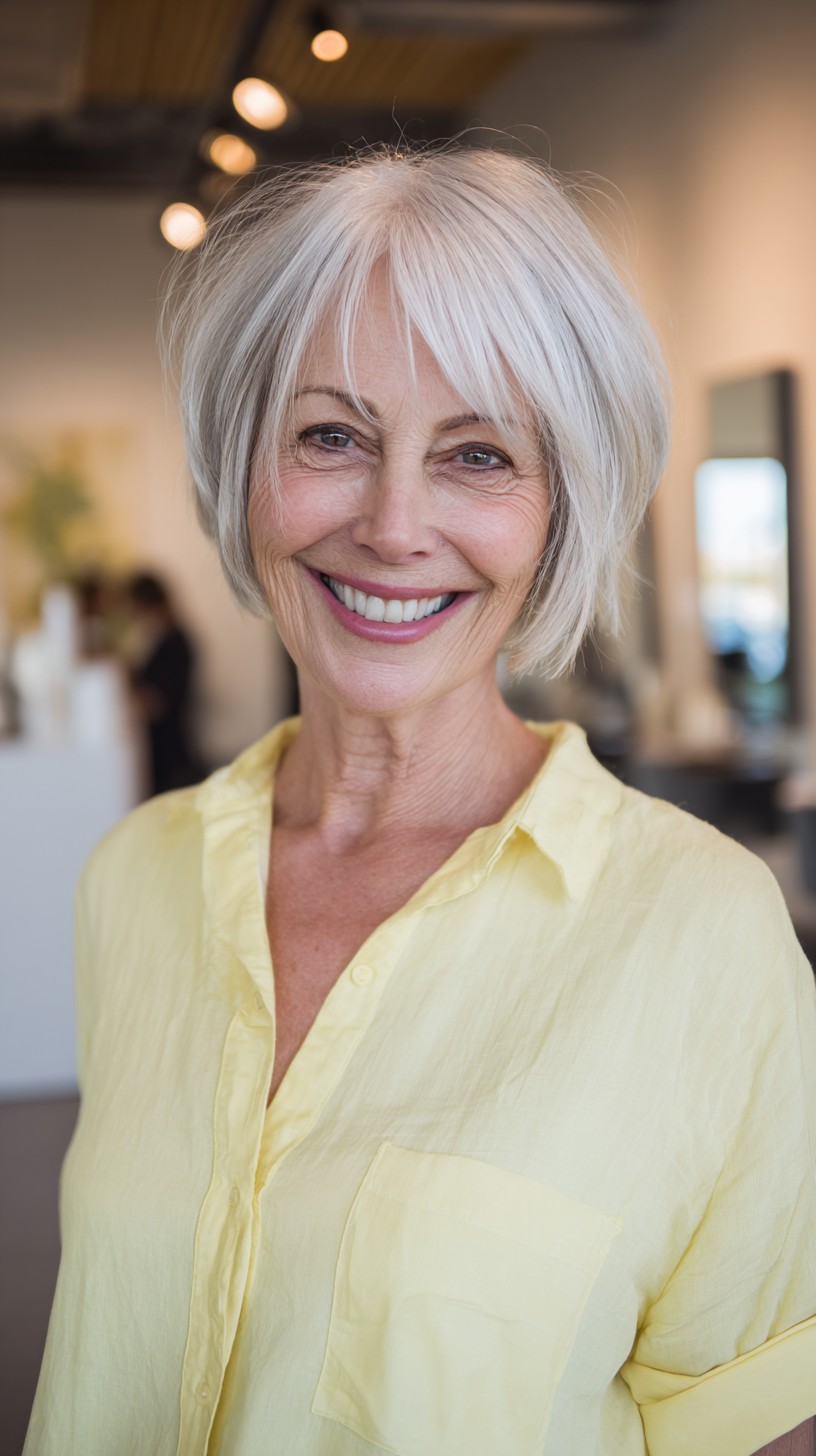 Cortes de cabelo curtos elegantes para mulheres com mais de 70 anos:mais de 50 ideias 