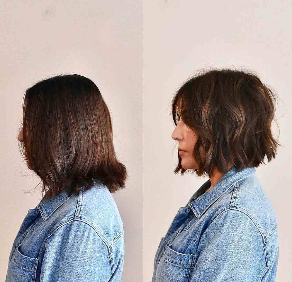 Melhores estilos Choppy Bob para cabelos finos:volume e textura 