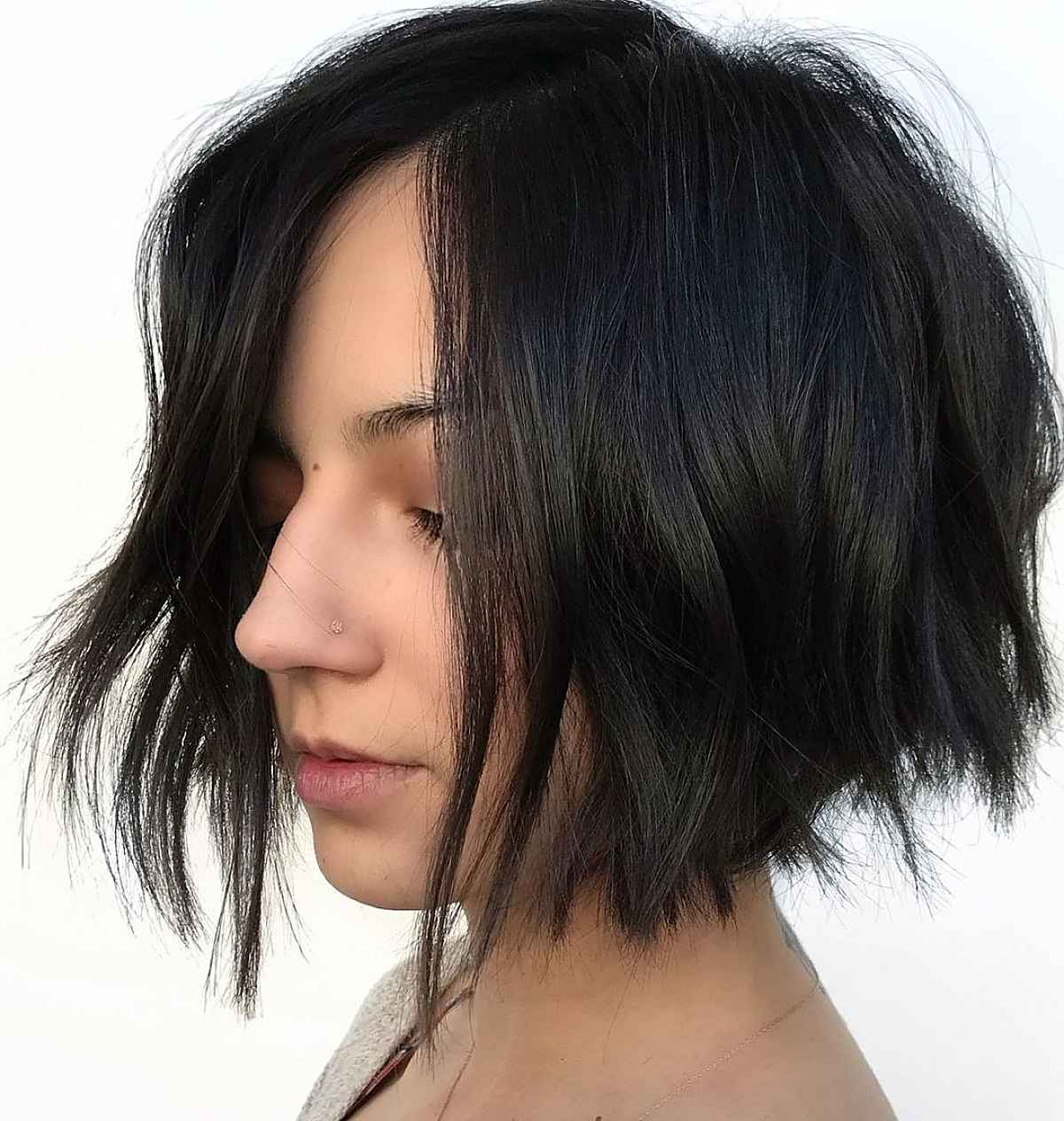 Melhores estilos Choppy Bob para cabelos finos:volume e textura 