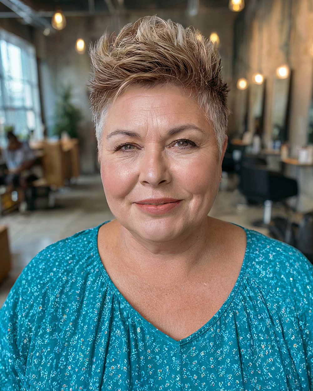 Cortes de cabelo curtos e espetados da moda para mulheres com mais de 50 anos | Estilos 2026 