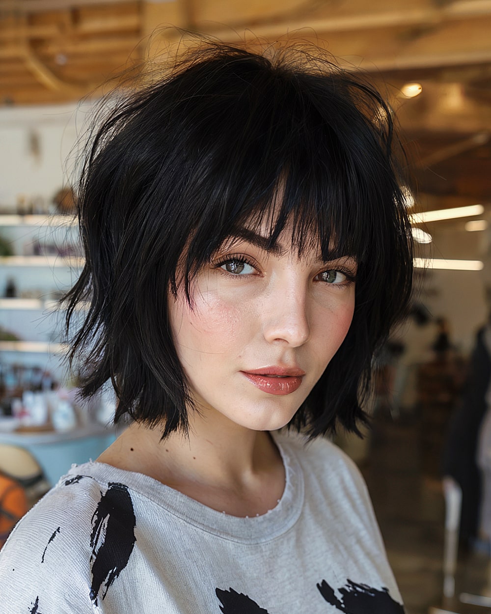 Cabelo preto curto com franja:22 looks estilosos para 2026 