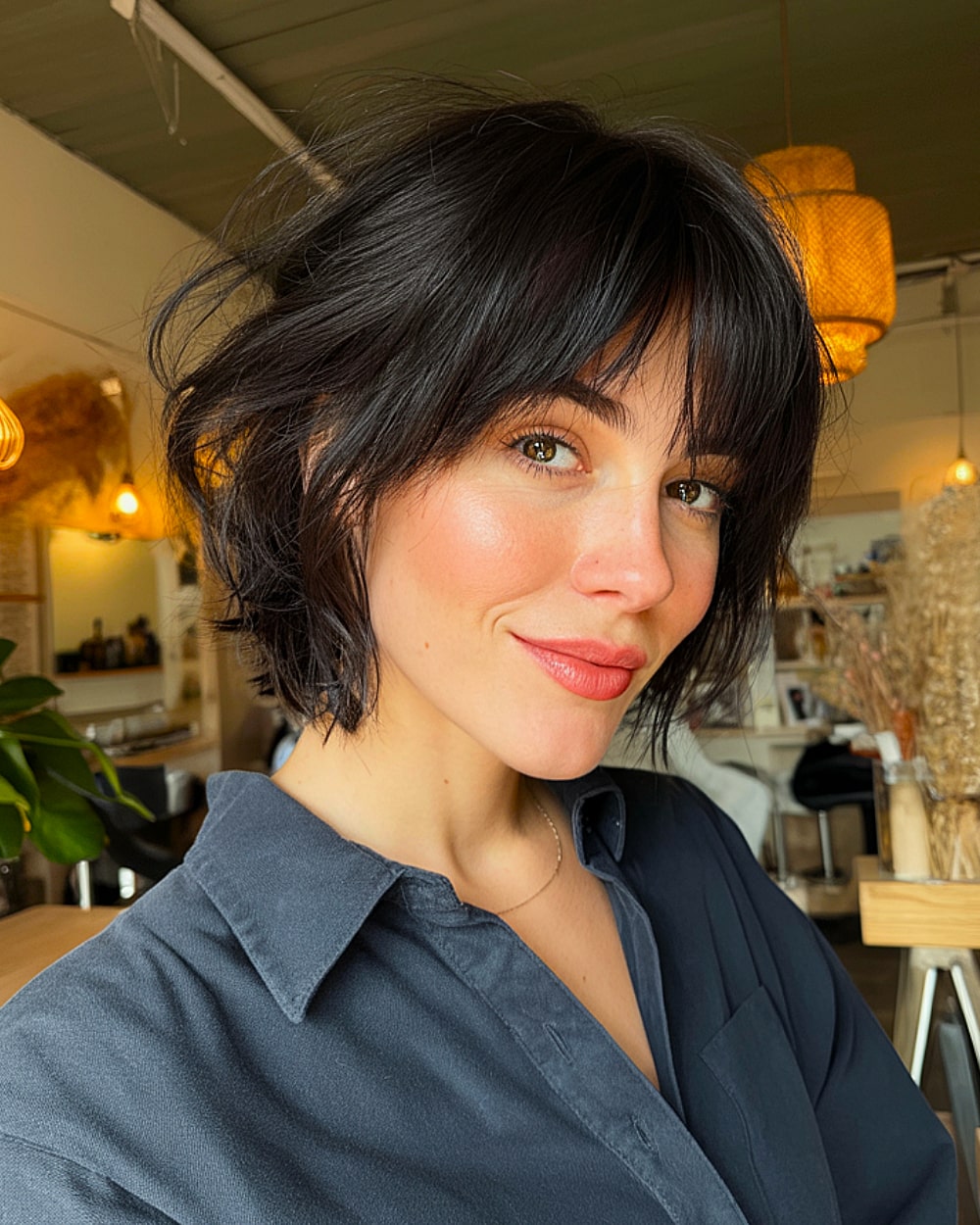 Cabelo preto curto com franja:22 looks estilosos para 2026 