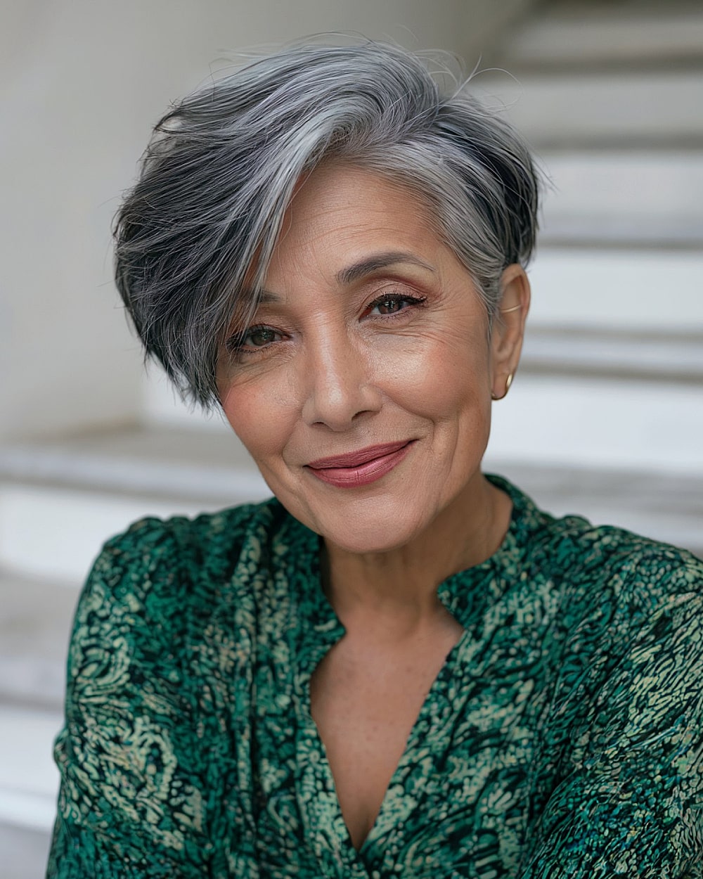 Meilleures coupes de cheveux grises courtes pour les femmes de plus de 50 ans en 2026 | Guide de style expert