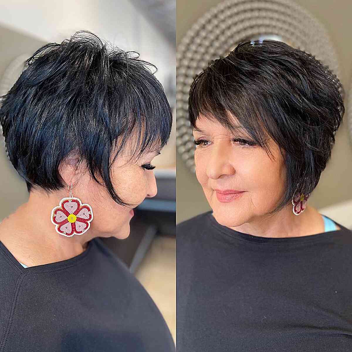 Meilleures coupes de cheveux courtes pour les visages ronds de plus de 60 ans :styles et conseils d experts 