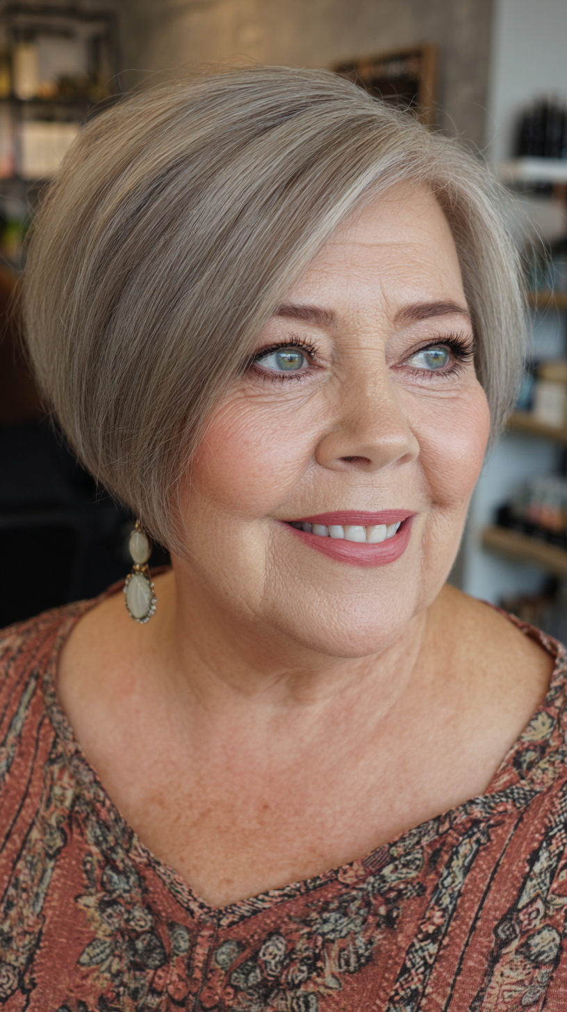 Meilleures coupes de cheveux courtes pour les visages ronds de plus de 60 ans :styles et conseils d experts 