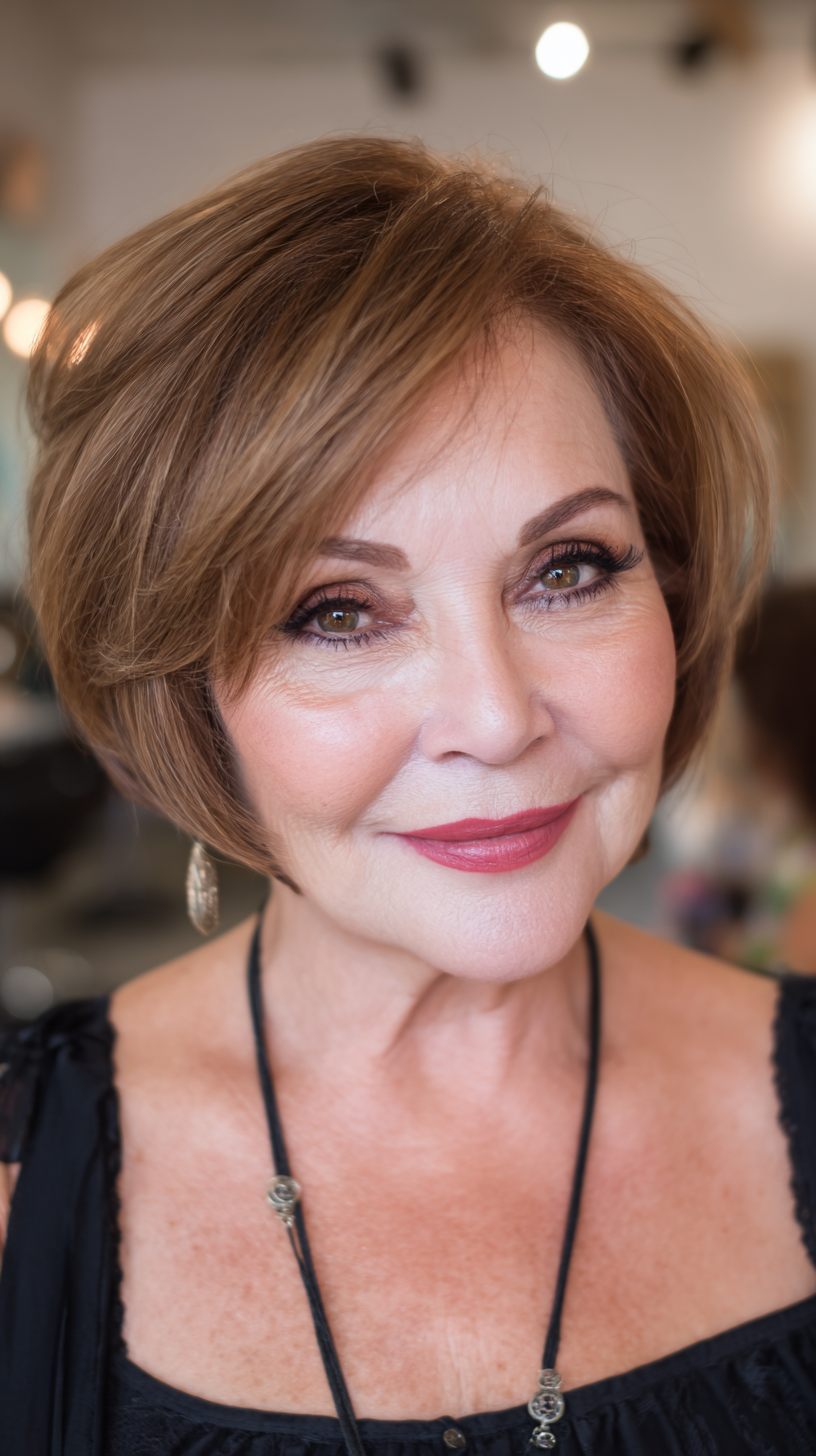 Meilleures coupes de cheveux courtes pour les visages ronds de plus de 60 ans :styles et conseils d experts 