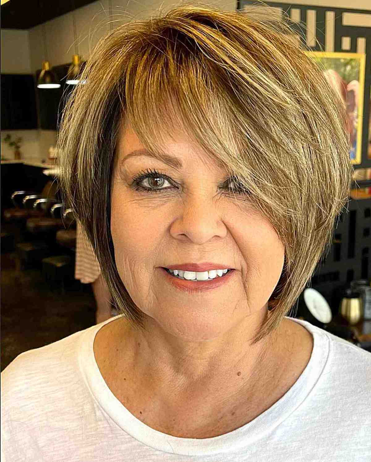Meilleures coupes de cheveux courtes pour les visages ronds de plus de 60 ans :styles et conseils d experts 