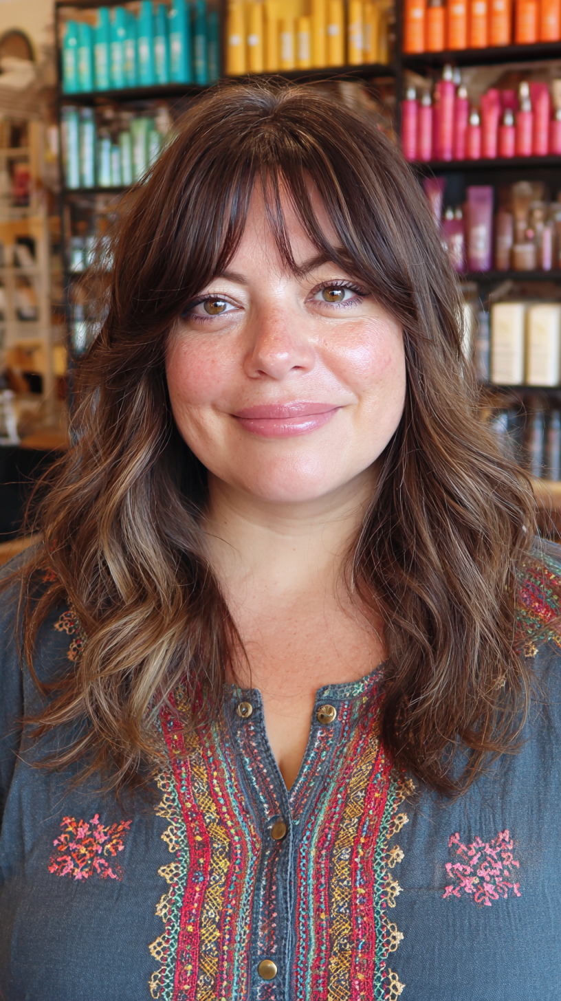 Meilleures coupes de cheveux moyennes pour les visages ronds :guide de style 2026