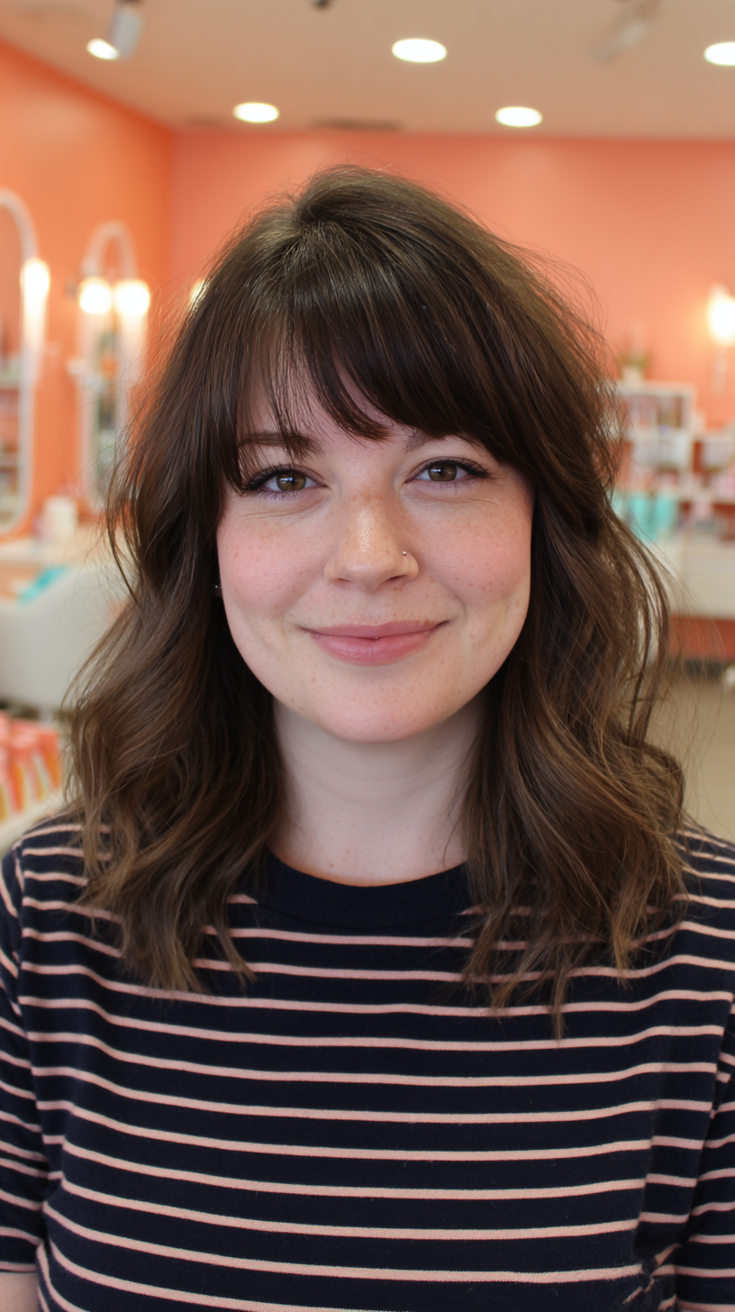 Meilleures coupes de cheveux moyennes pour les visages ronds :guide de style 2026