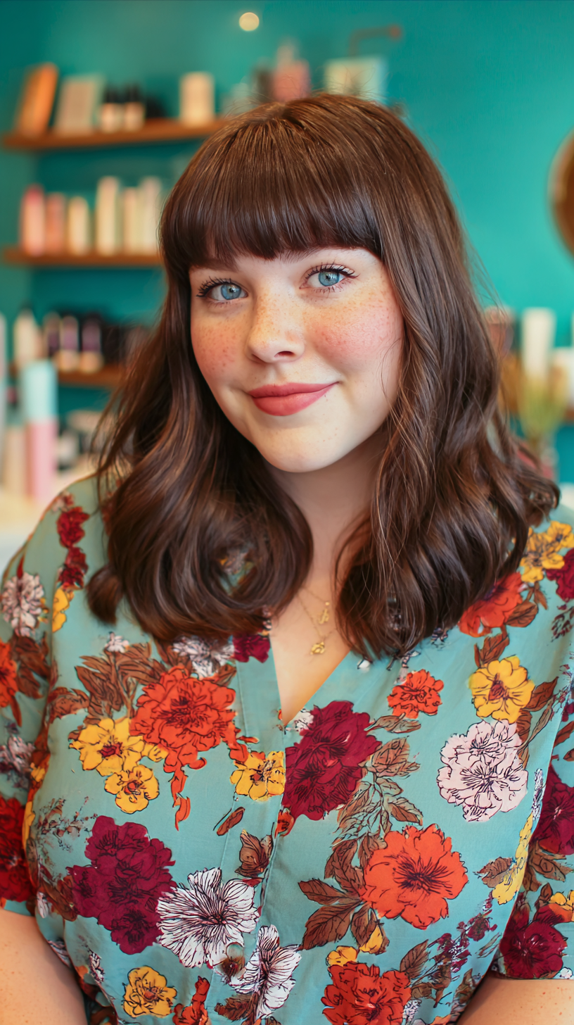 Meilleures coupes de cheveux moyennes pour les visages ronds :guide de style 2026