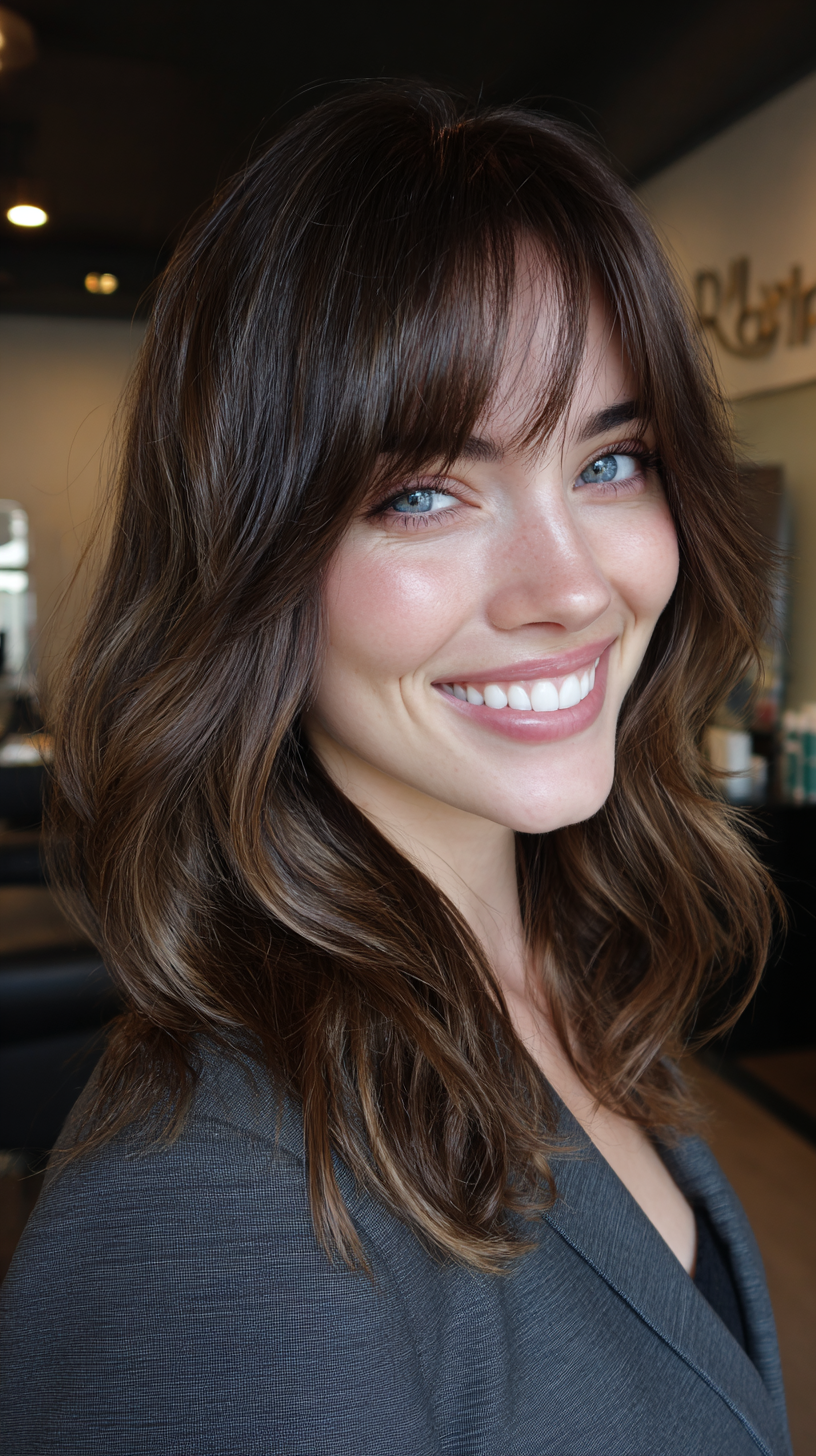 Beste mittlere Haarschnitte mit seitlichem Pony für 2026 | Experten-Styling-Tipps 