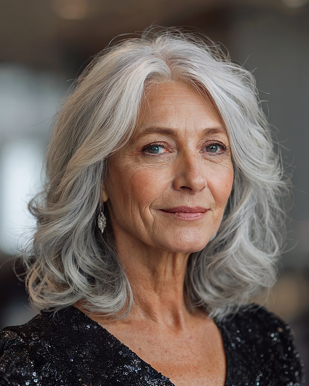 Melhores cortes de cabelo de comprimento médio para mulheres com mais de 70 anos | Estilos elegantes e lisonjeiros 