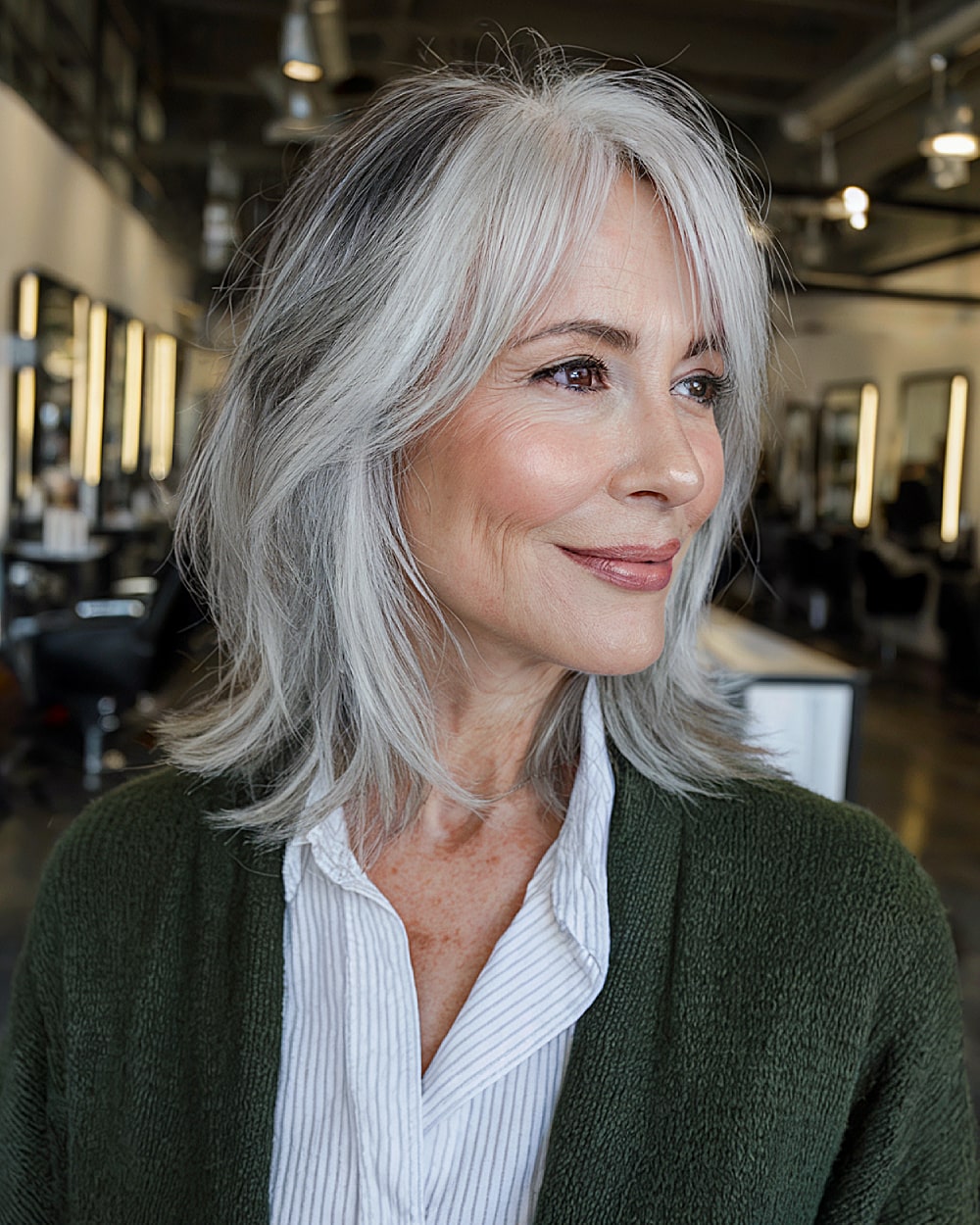 Meilleures coupes de cheveux en couches pour cheveux fins de plus de 60 ans :volume et style 