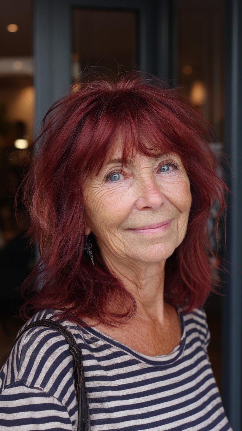 Coupes de cheveux à poils moyens pour les femmes de 70 ans et plus :volume et style en 2026 