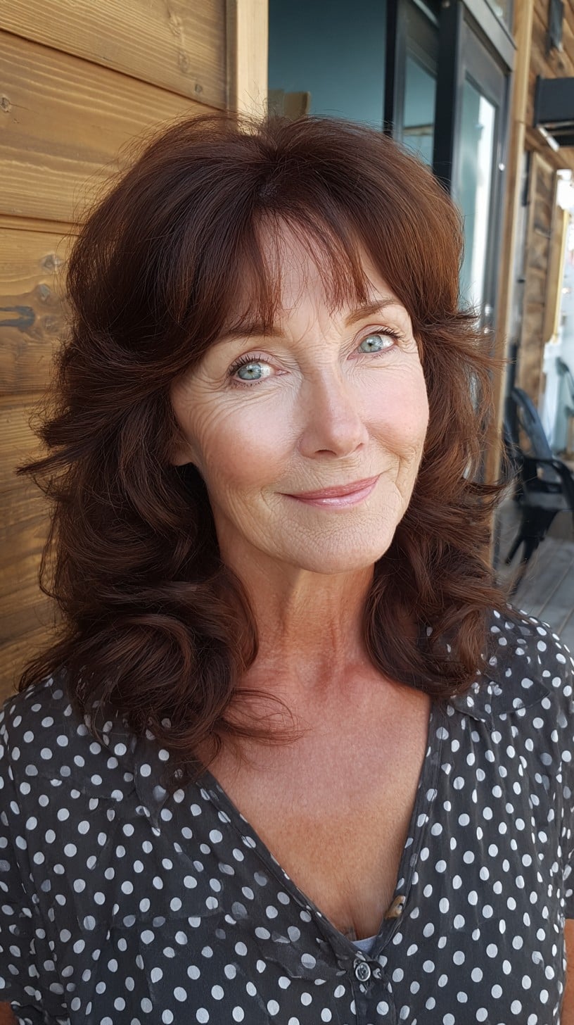 Coupes de cheveux à poils moyens pour les femmes de 70 ans et plus :volume et style en 2026 