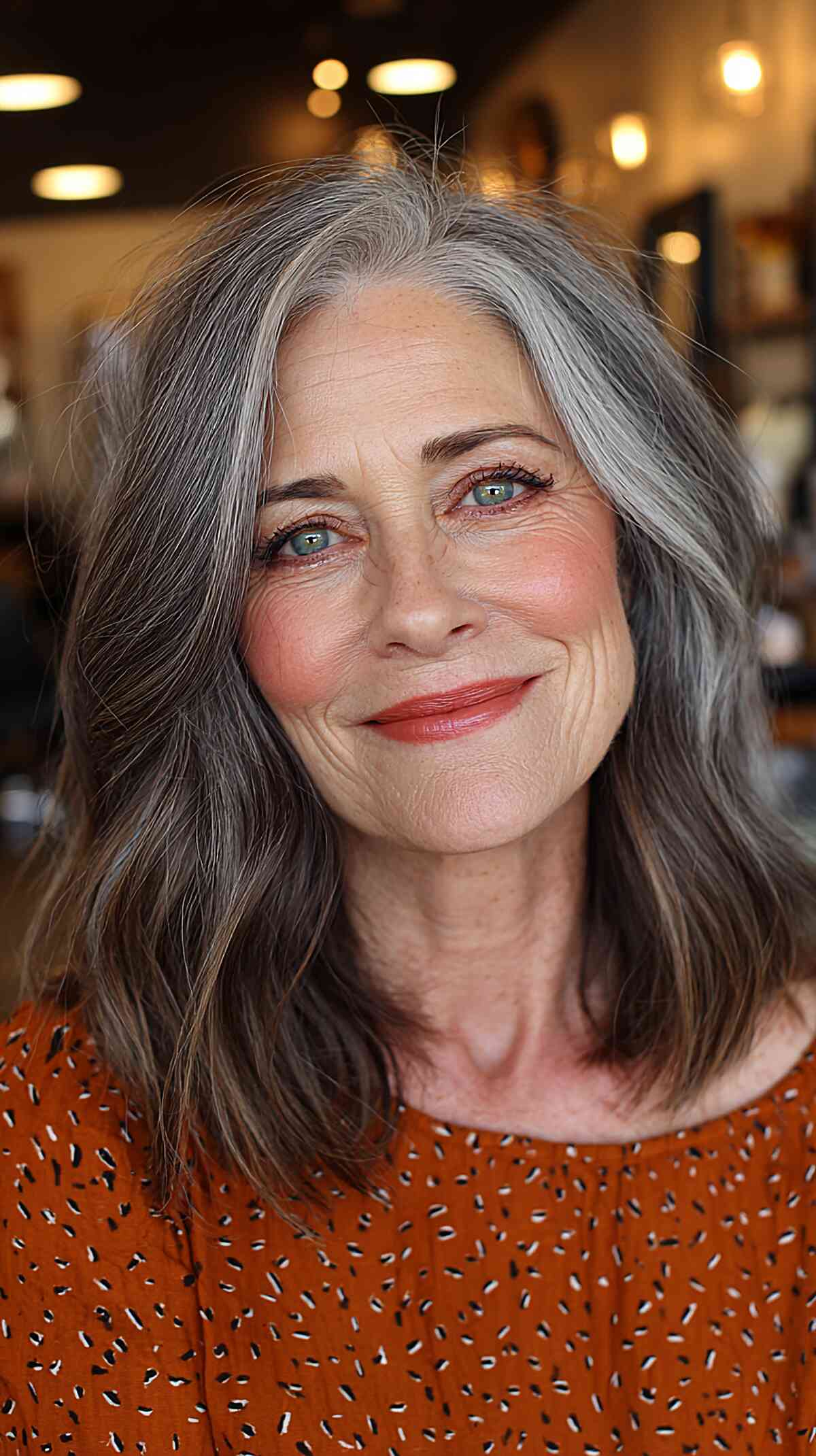 Coupes de cheveux à poils moyens pour les femmes de 70 ans et plus :volume et style en 2026 