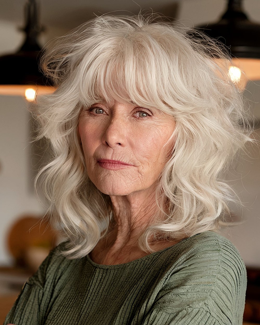Coupes de cheveux à poils moyens pour les femmes de 70 ans et plus :volume et style en 2026 