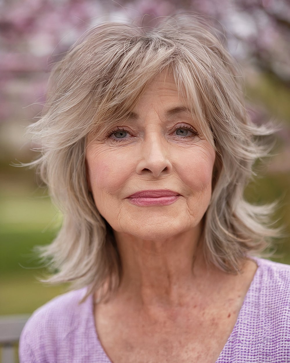 Coupes de cheveux à poils moyens pour les femmes de 70 ans et plus :volume et style en 2026 