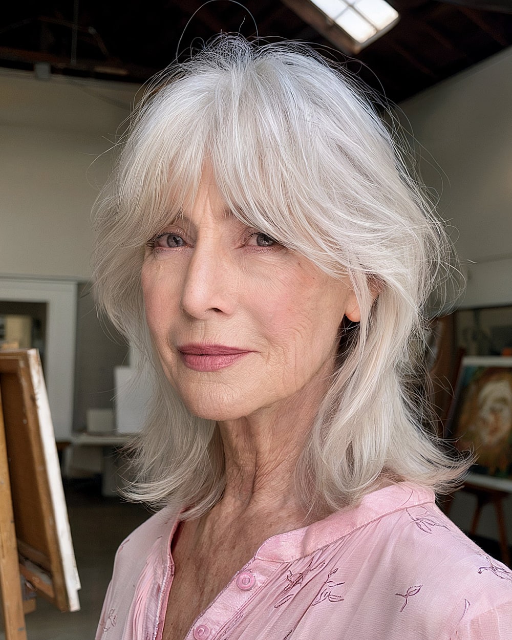 Coupes de cheveux à poils moyens pour les femmes de 70 ans et plus :volume et style en 2026 