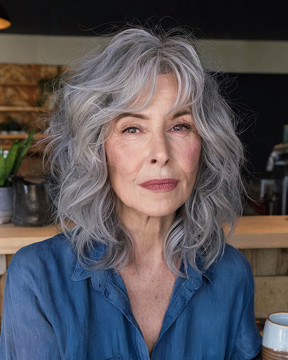 Coupes de cheveux à poils moyens pour les femmes de 70 ans et plus :volume et style en 2026 