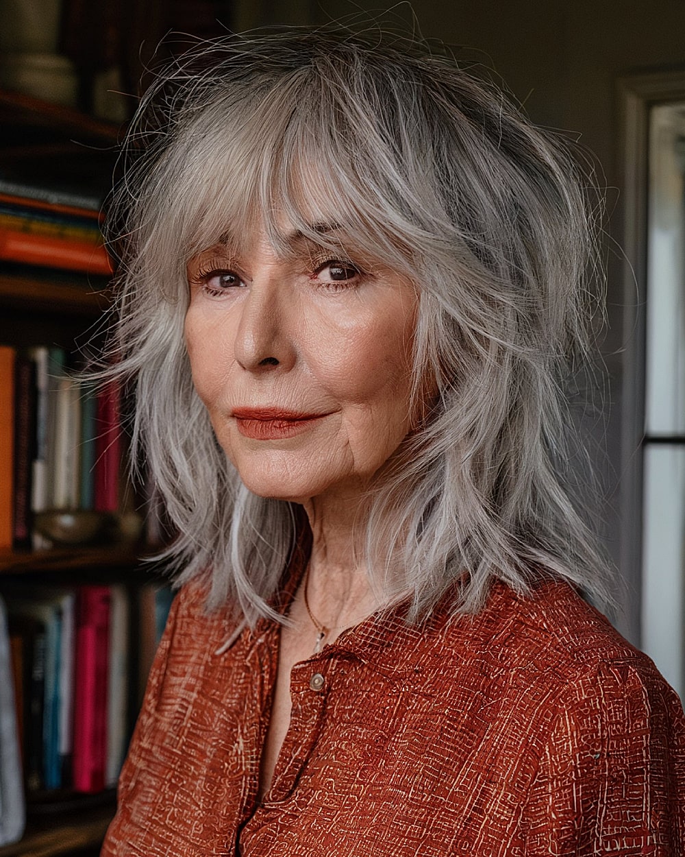 Coupes de cheveux à poils moyens pour les femmes de 70 ans et plus :volume et style en 2026 